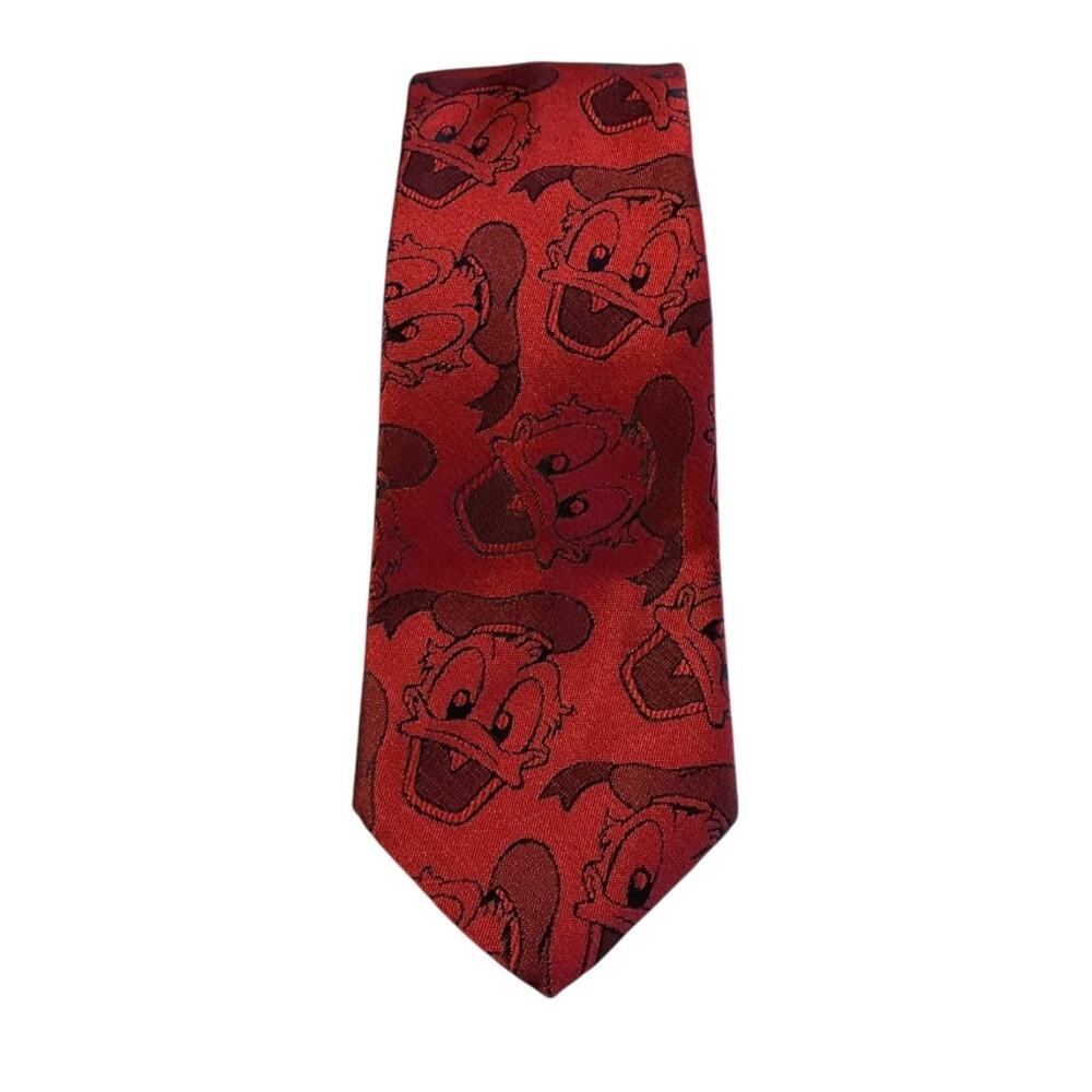 Balancine Presents The Tie Works Disney Donald Duck Neck Tie Red USA